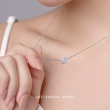 Circular CZ Classical Necklace