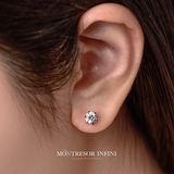 Classic Simple 6-prong CZ Stone Earrings