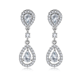 Halo Teardrop Earrings