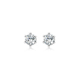 Classic Simple 6-prong CZ Stone Earrings