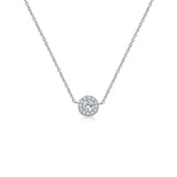 Circular CZ Classical Necklace