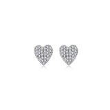 Intensive CZ Heart Earrings