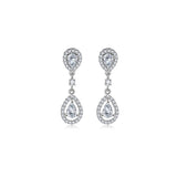 Halo Teardrop Earrings