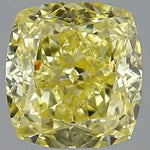 0.32ct Cushion brilliant Natural Diamond (Colour Fancy Intense Yellow, Clarity VVS1, GIA Certified)