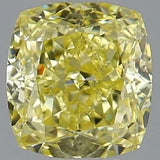 0.32ct Cushion brilliant Natural Diamond (Colour Fancy Intense Yellow, Clarity VVS1, GIA Certified)
