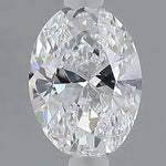 1.00ct Oval Lab Grown Diamond (Colour D, Clarity VS2, IGI Certified)