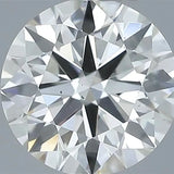1.03ct Round Natural Diamond (Colour H, Clarity VS2, Cut EX, IGI Certified)