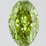 1.10ct Oval Lab Grown Diamond (Colour Fancy Vivid Green, Clarity VVS2, IGI Certified)