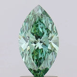 1.35ct Marquise Lab Grown Diamond (Colour Fancy Vivid Green, Clarity VVS2, IGI Certified)