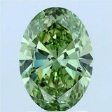 1.50ct Oval Lab Grown Diamond (Colour Fancy Vivid Green, Clarity VS1, IGI Certified)
