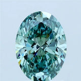 1.50ct Oval Lab Grown Diamond (Colour Fancy Vivid Green, Clarity VS1, IGI Certified)
