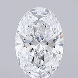 1.80ct Oval Lab Grown Diamond (Colour D, Clarity IF, Cut EX, IGI Certified)