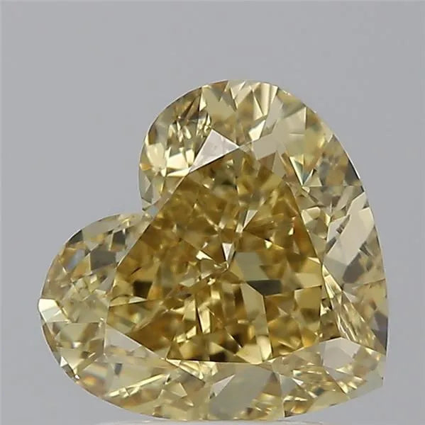 2.00ct Heart Natural Diamond (Colour Fancy Brownish Yellow, Clarity VS2, GIA Certified)