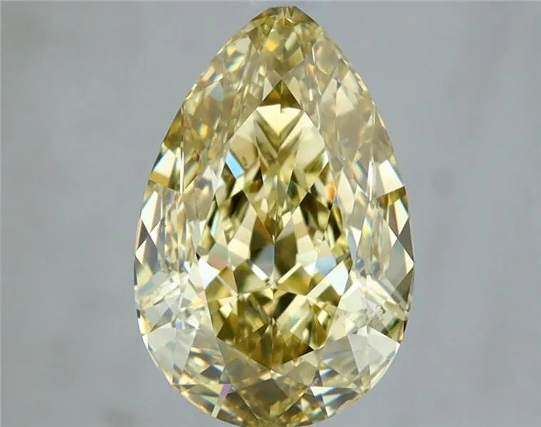 2.02ct Pear Natural Diamond (Colour Fancy Yellow, Clarity VS2, GIA Certified)