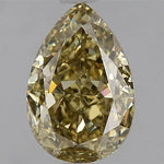 2.10ct Pear Natural Diamond (Colour Fancy Dark Yellow, Clarity VS1, GIA Certified)