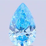 3.00ct Pear Lab Grown Diamond (Colour Fancy Vivid Blue, Clarity VS1, IGI Certified)