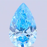 3.00ct Pear Lab Grown Diamond (Colour Fancy Vivid Blue, Clarity VS1, IGI Certified)