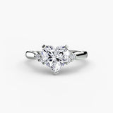 Solitaire with Cluster Shoulders 2